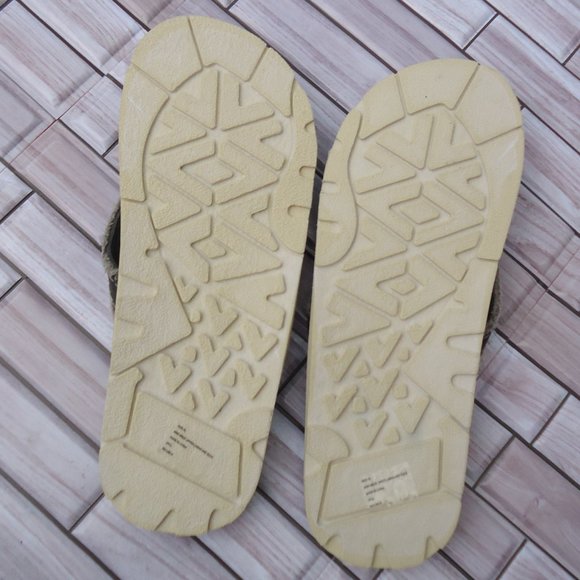 XL(12-13). Chaps Performance Thong Flip-Flop Casual Beach Sandal Canvas Frayed. main image 5